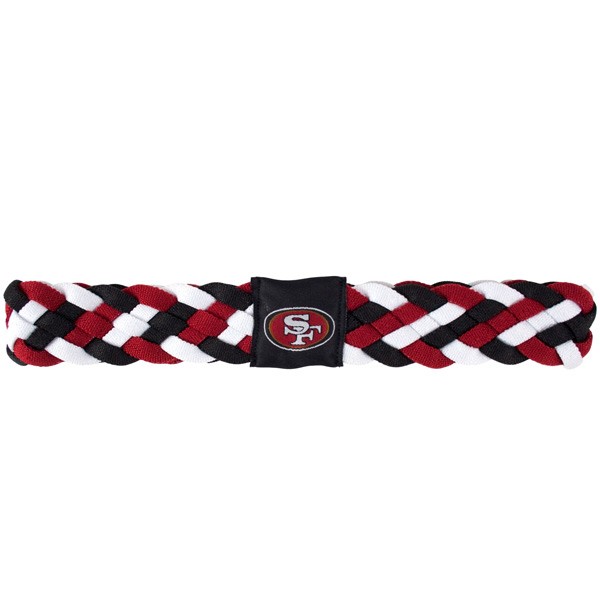 San Francisco 49ers - Braided Headbands - 12 For $24.00 - Wholesale San ...