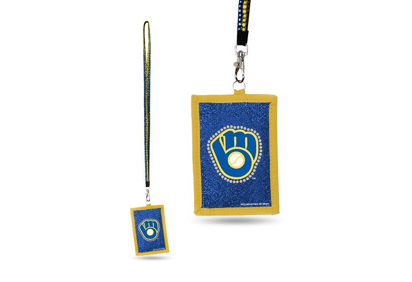 Milwaukee Brewers Bling - Bling Lanyard With ID Holder Set - $3.00 Each