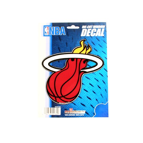 Miami Heat Decals - 5.75" x 7.75" Team Decals - 12 For $24.00