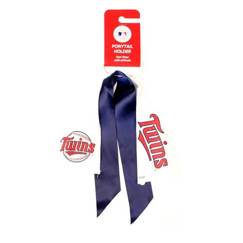 Closeout - Minnesota Twins Merchandise - Ponytail Holders - 12 Ponies For $24.00