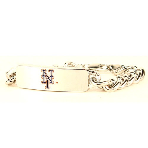 Discontinued - New York Mets Bracelets - Heavyweight Metal ID Bracelet - $4.00 Each