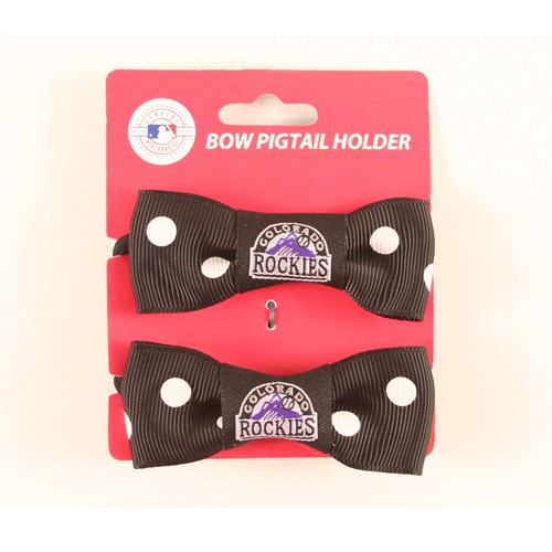 Colorado Rockies Baseball - 2Pack Bowtie Style Ponies - 12 Packs For $18.00