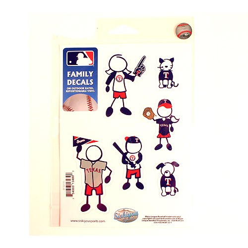 Closeout - Texas Rangers Stickers - Family Decal Sets - 12 For $24.00