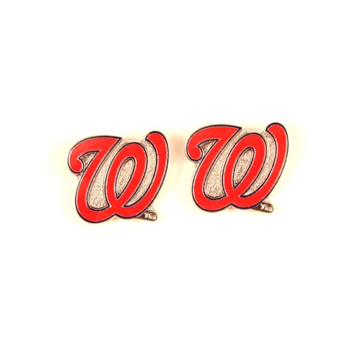 Special Buy - Washington Nationals Earrings - AMCO Post Earrings - 12 Pair For $30.00