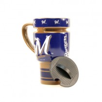 Milwaukee Brewers Mugs - 15OZ Sculpted Travel Mugs - $9.00 Each