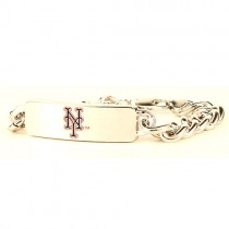 Discontinued - New York Mets Bracelets - Heavyweight Metal ID Bracelet - $4.00 Each