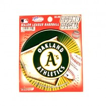 Closeout - Oakland Athletics Decals - ROUND Style - 12 For $18.00