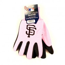 Discontinued - San Francisco Giants Gloves - PINK 2Tone - 12 Pair For $30.00