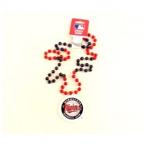 Minnesota Twins Beads - 22" Team Beads With Medallion - 12 Beads For $39.00