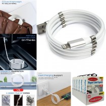 As Seen On TV - Doohickey Magnet Cable Organizer - 3.3' - The Tangle Free Cable For Wires - 12 For $30.00