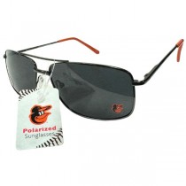 Baltimore Orioles Sunglasses - Polarized Square Style Metal Fashion Frame - 6 Pair For $30.00